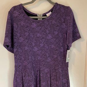 LuLaRoe Amelia Dress - Size 2X - Plus Size - NEW - Purple/Lavender